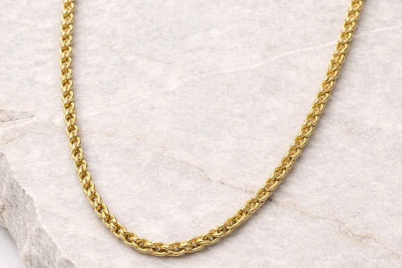 18kt Gold Plated Fancy Boy Chain Anti-Tarnish & Anti-Allergic (Design 1)