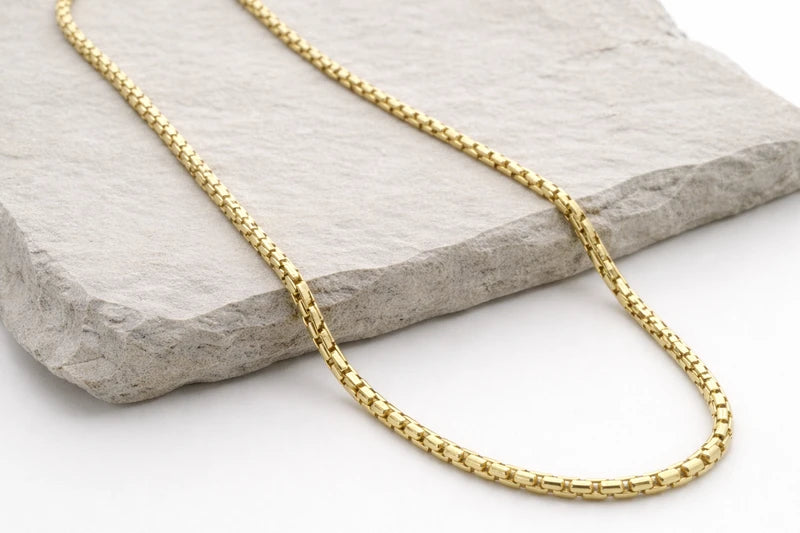 18kt Gold Plated Box Chain
