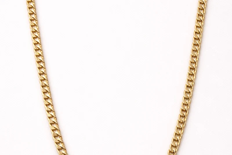 18kt Gold Polish Fancy Chain Anti-Tarnish & Anti-Allergic for Men (Design 2)
