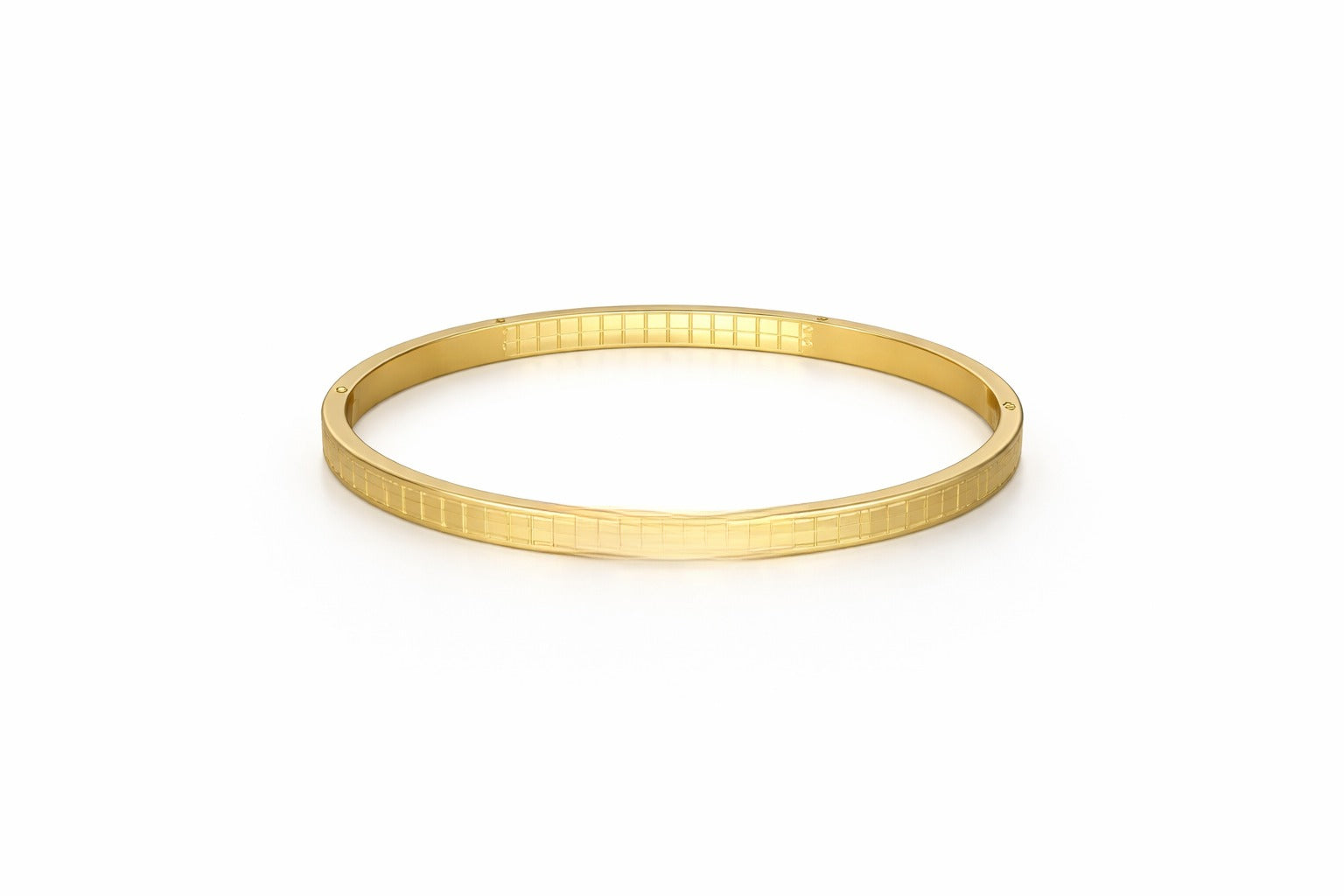 Plain Kada for Men (Design 2) – 18K Gold Plated