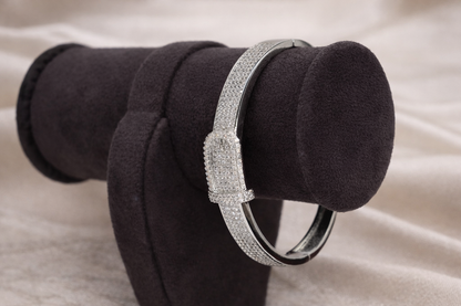 Silver Polish Diamond Bracelet