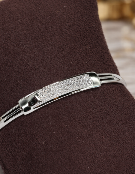 Silver Polish Diamond Bracelet