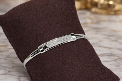 Silver Polish Diamond Bracelet