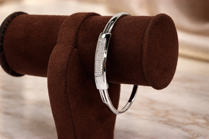 Silver Polish Diamond Bracelet