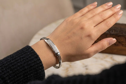 Silver Polish Diamond Bracelet