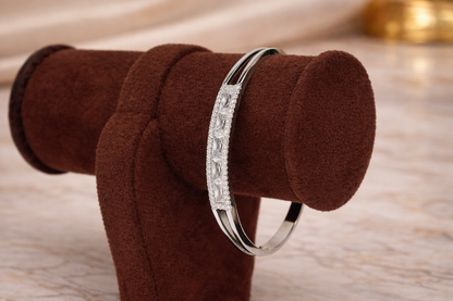Stainless Steel Silver Cuff Bracelet