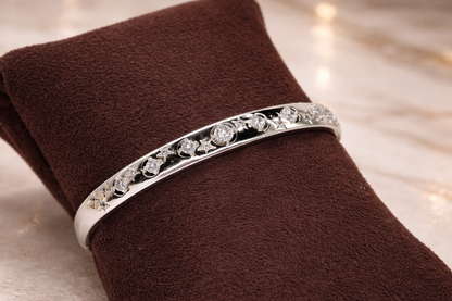 Stainless Steel Silver Cuff Bracelet