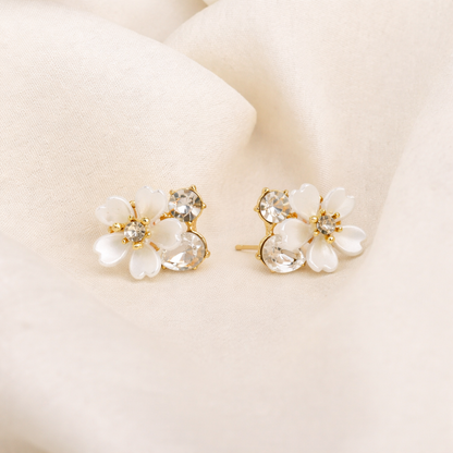 18kt gold polish fancy earring anti tranish anti allergic for girls