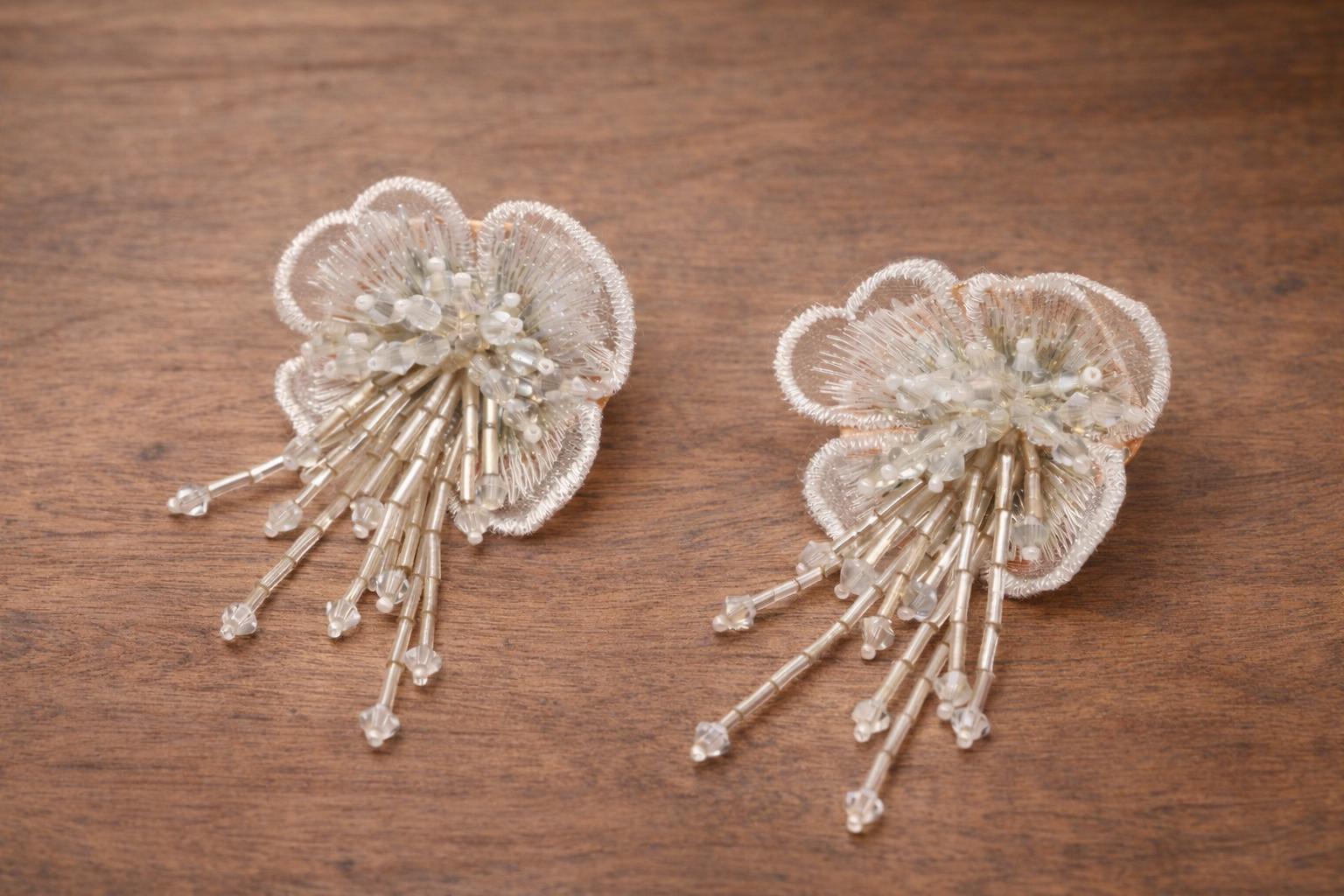 Elegant White Floral Earring for Women Anti-Tarnish & Anti-Allergic