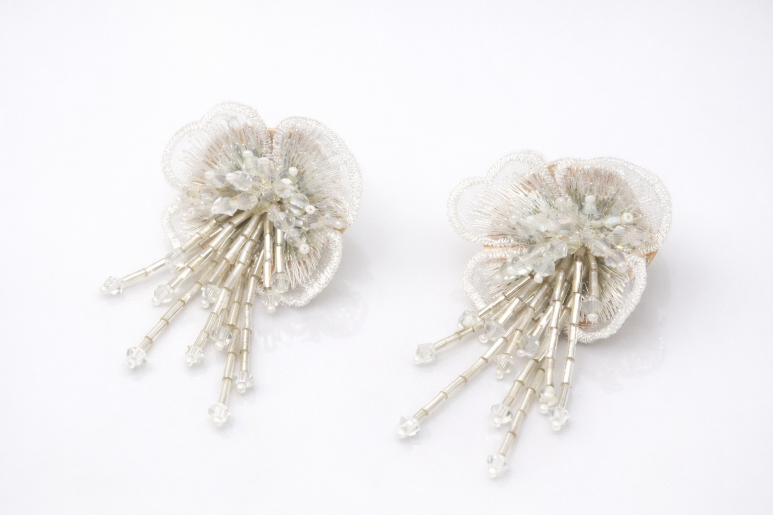 Elegant White Floral Earring for Women Anti-Tarnish & Anti-Allergic