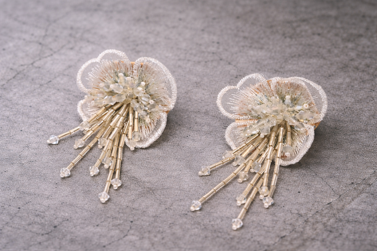 Elegant White Floral Earring for Women Anti-Tarnish & Anti-Allergic