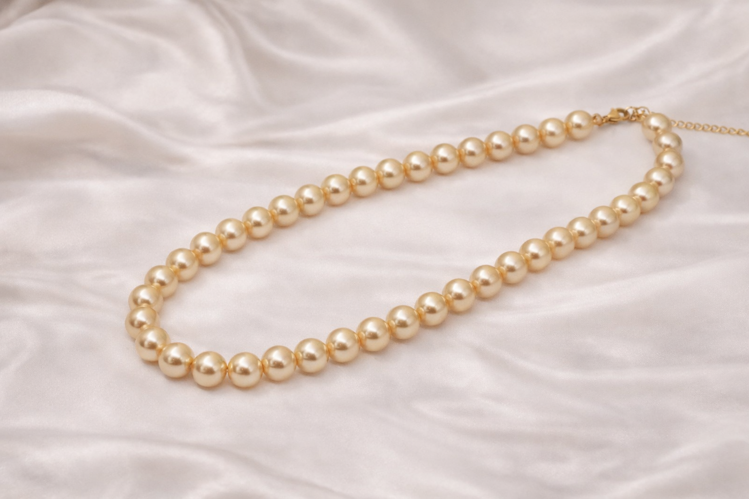 Rose Gold Pearl Fancy Necklace for Girls