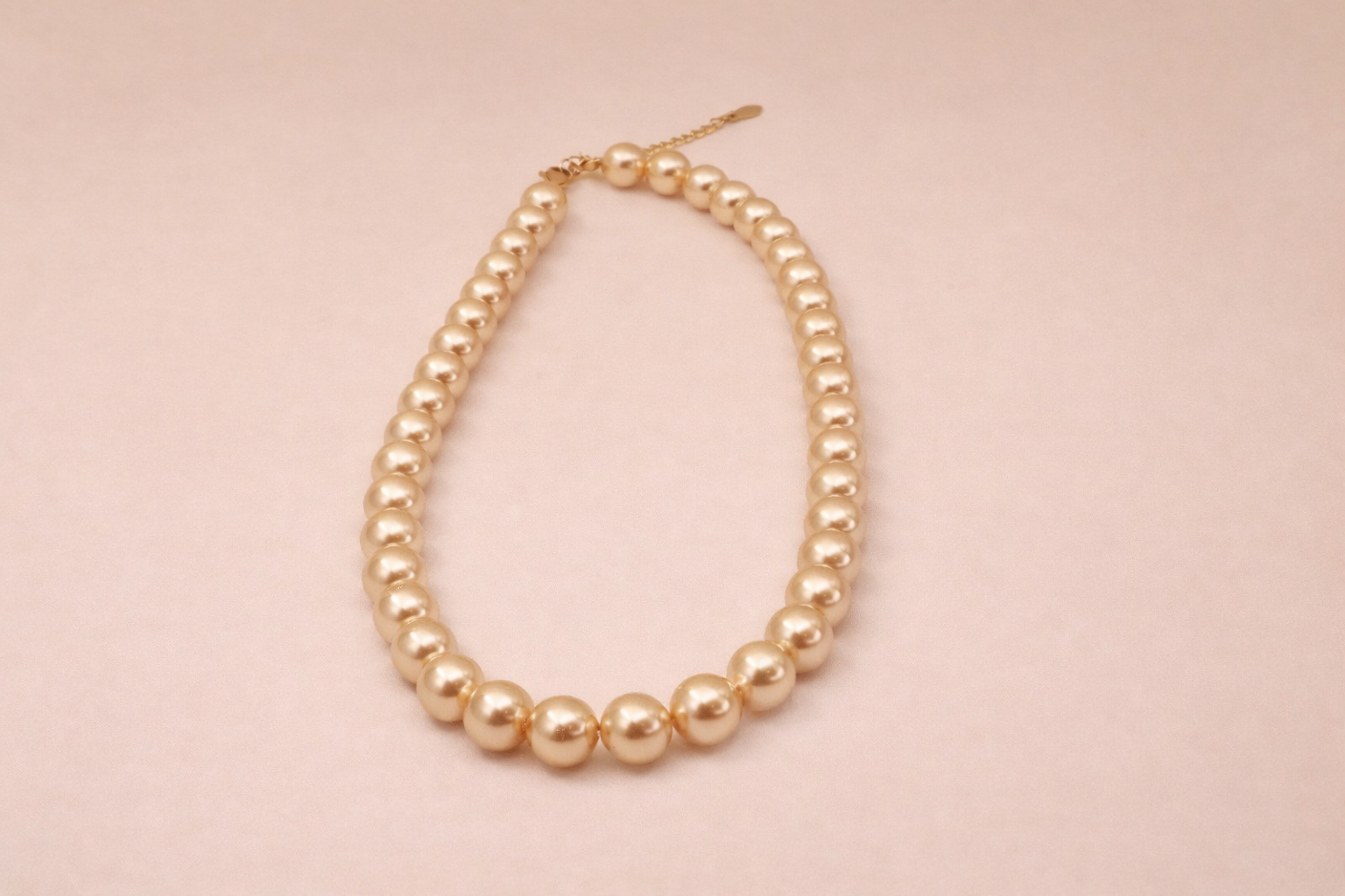 Rose Gold Pearl Fancy Necklace for Girls