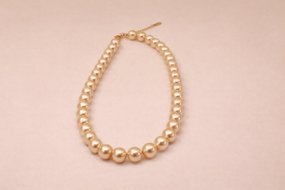 rose gold pearl fancy necklace for girs