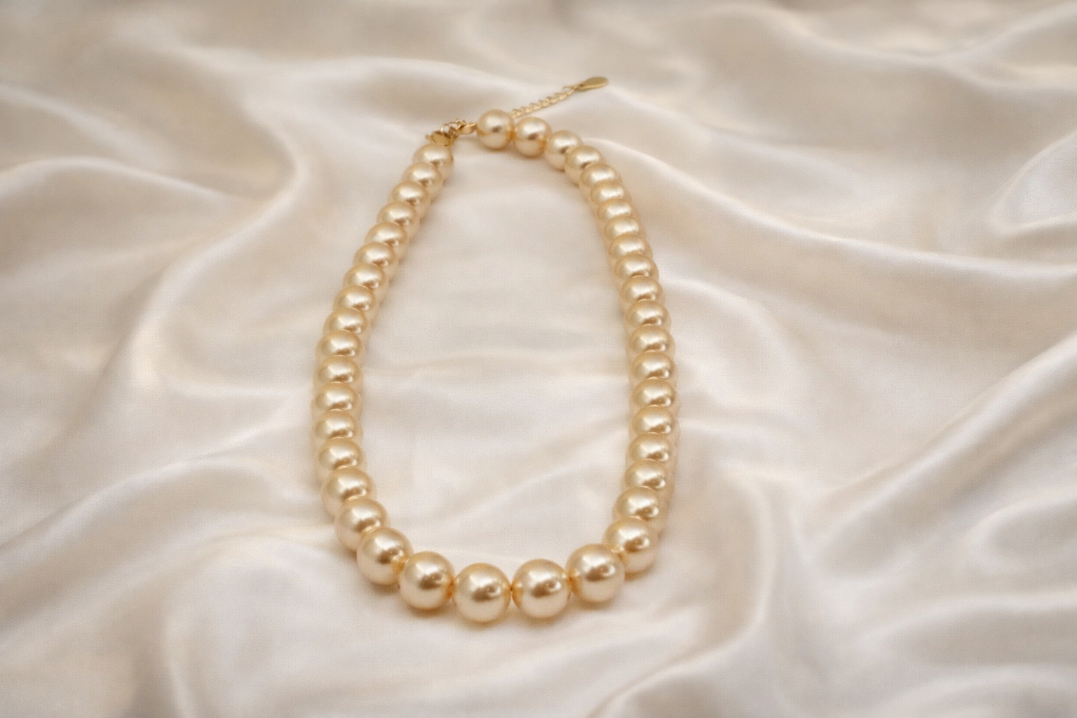 Rose Gold Pearl Fancy Necklace for Girls