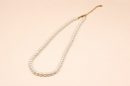 natural pearl necklace gold polish for girls anti tranish anti allergic