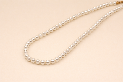 natural pearl necklace gold polish for girls anti tranish anti allergic