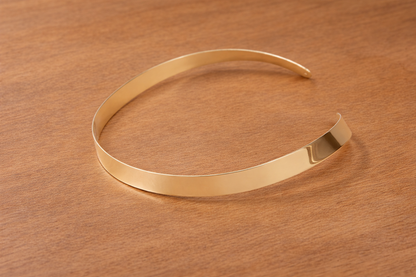 18kt gold plated fancy girls choker,anti tarnish ,anti alegic