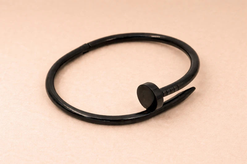 Stainless Steel Anti-Tarnish Bracelet for Men Stylish Black Polish for Boys Anti-Allergic