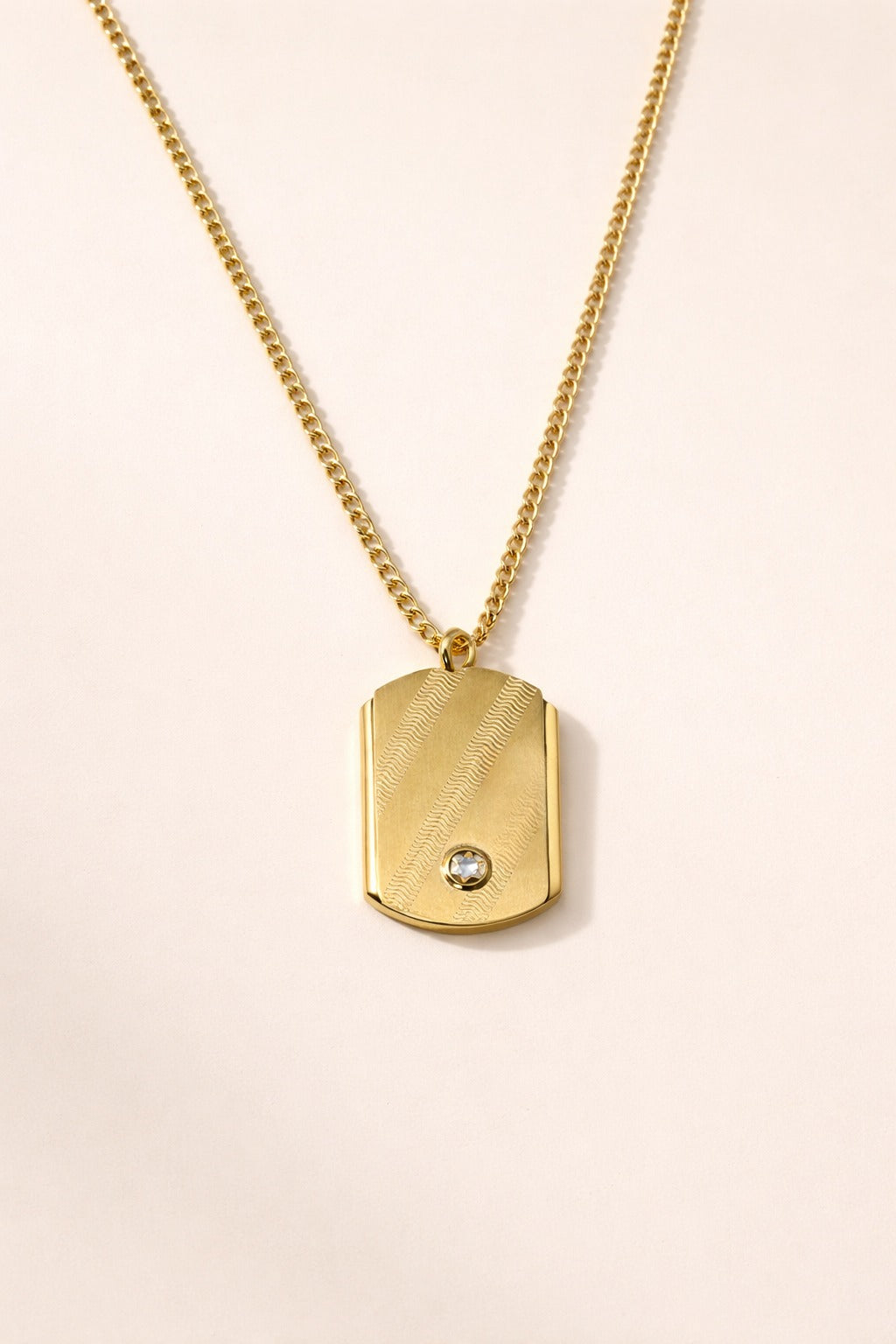 Chain with Pendant for Men – 18K Gold Plated