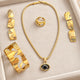 Gold & Black Onyx Jewellery Set