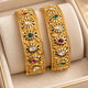 Multi-Stone Gold Bangles (Design 2)