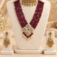 Pink & Green Kundan Necklace Set