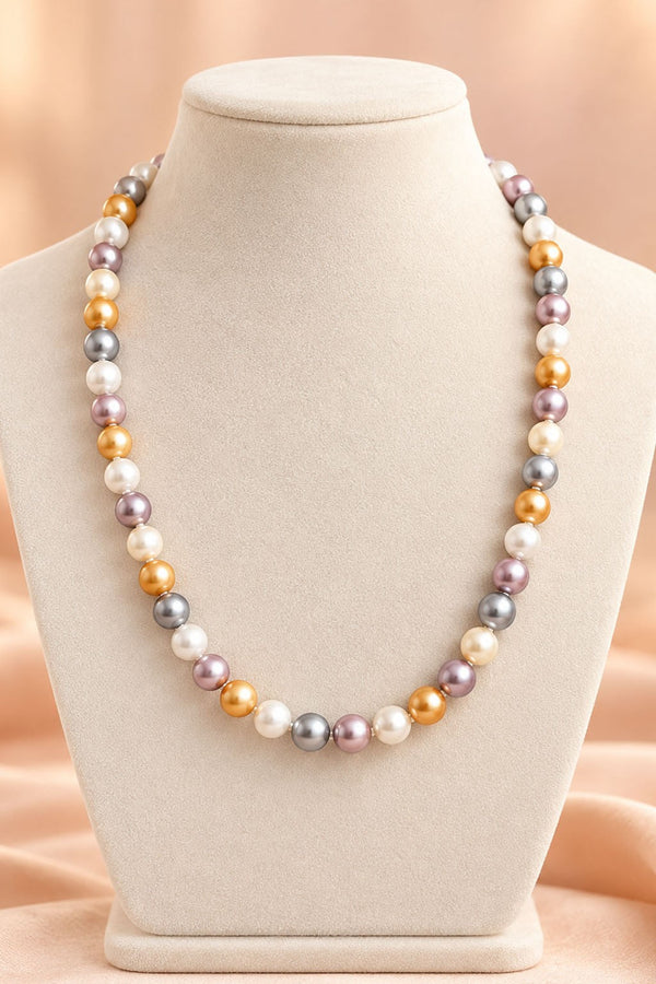 Multicolour Synthetic Pearl Necklace
