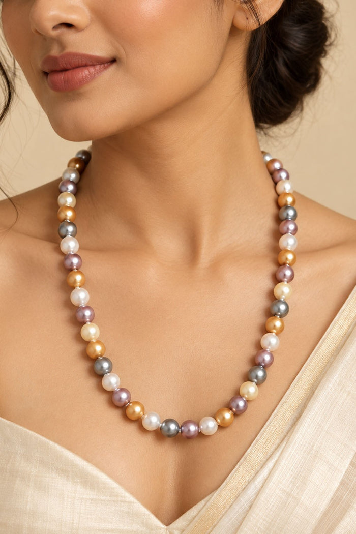 Multicolour Synthetic Pearl Necklace
