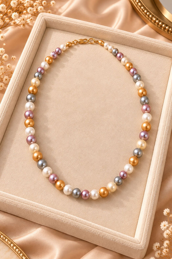 Multicolour Synthetic Pearl Necklace