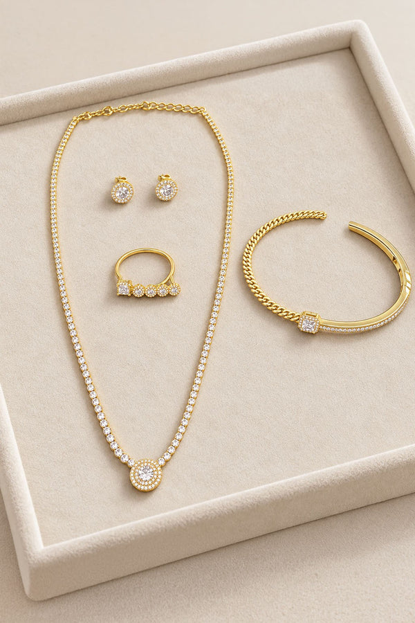 Golden American Diamond Set