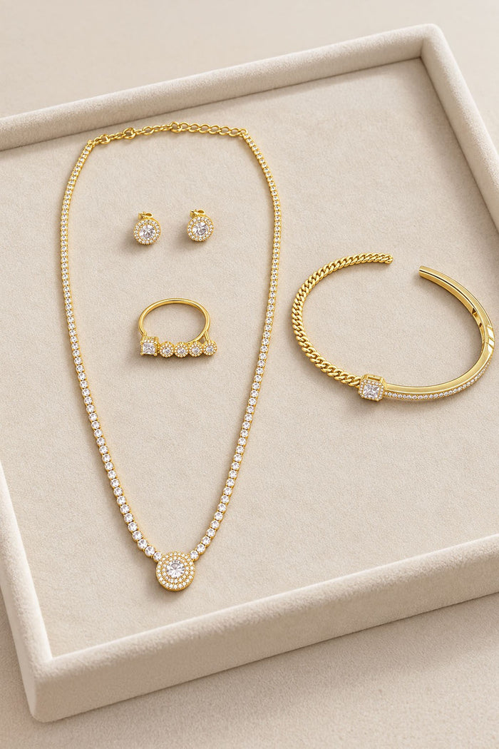 Golden American Diamond Set