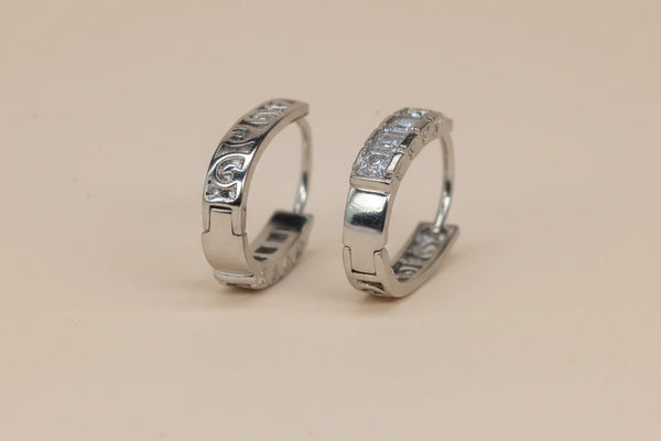 Diamond Fancy Earring for Women (Design 9) – Silver