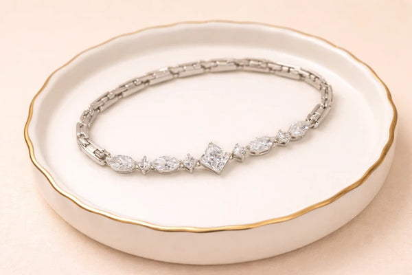 Crystal Bracelet for Women – Silver