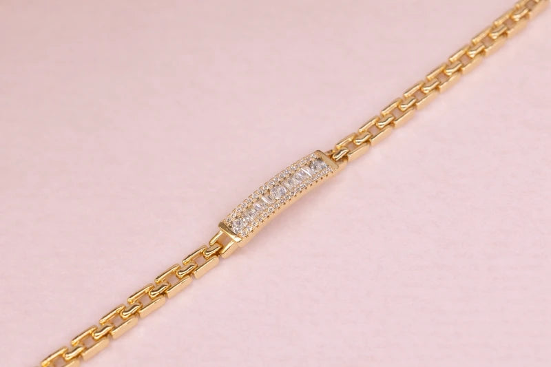 Gold Polish Soraski Diamond Bracelet