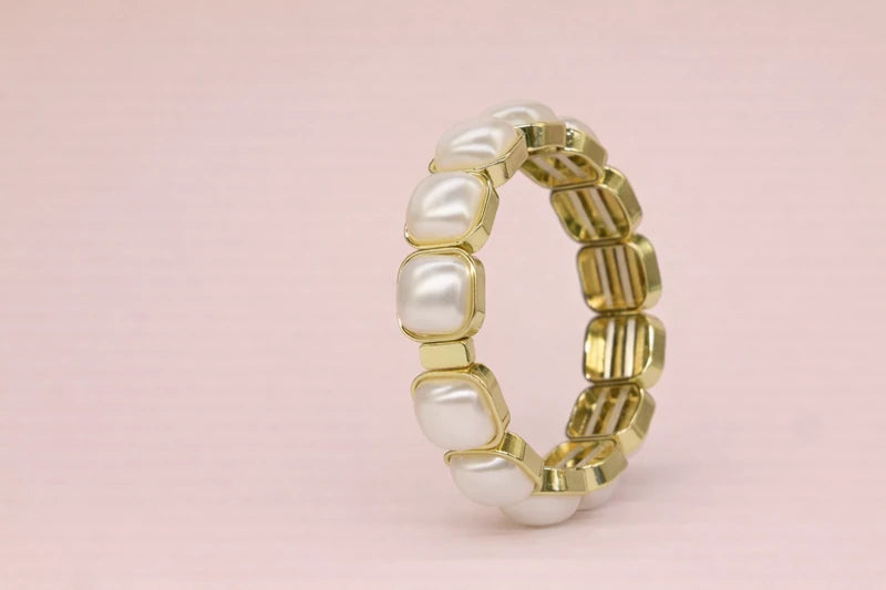 Semi Precious Pearl Bracelet