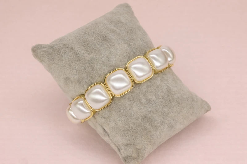 Semi Precious Pearl Bracelet