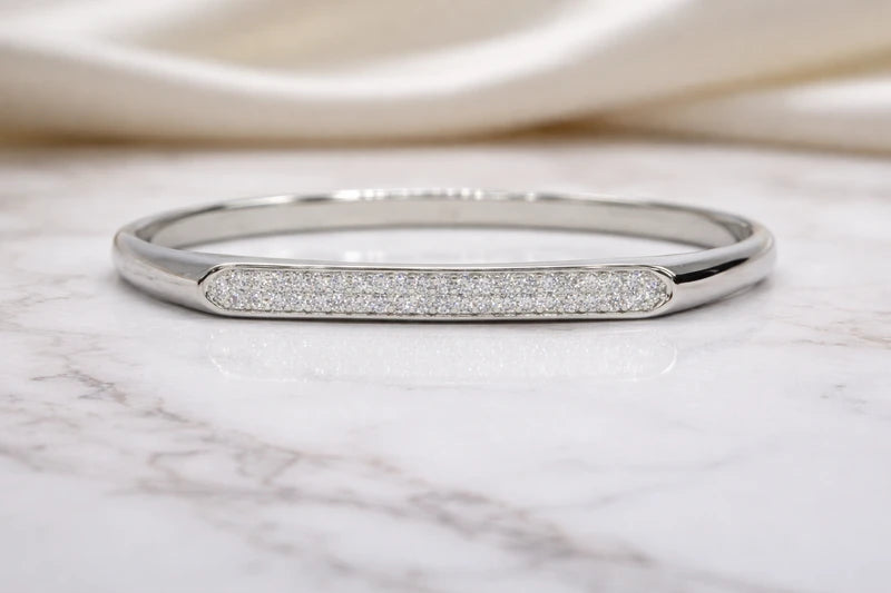 Silver Polish with Diamond Soraski Bracelet