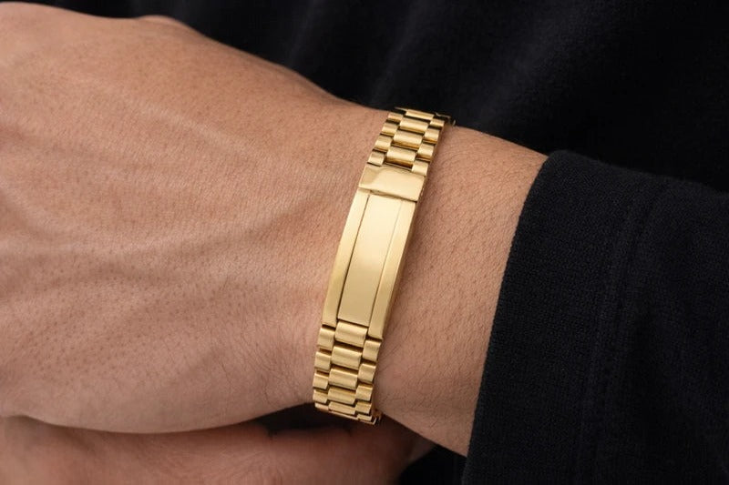 Premium Design Gold Bracelet for Men – 18K Gold Plated