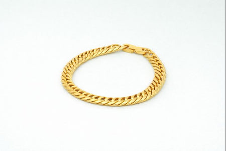 18 carat gold -plated cuban man's bracelet gents anti tranish anti allergic