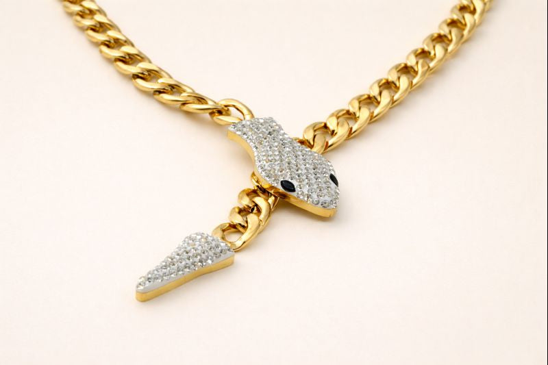 18kt Gold-Plated Fancy Heavy Chain for Boys Anti-Tarnish & Anti-Allergic