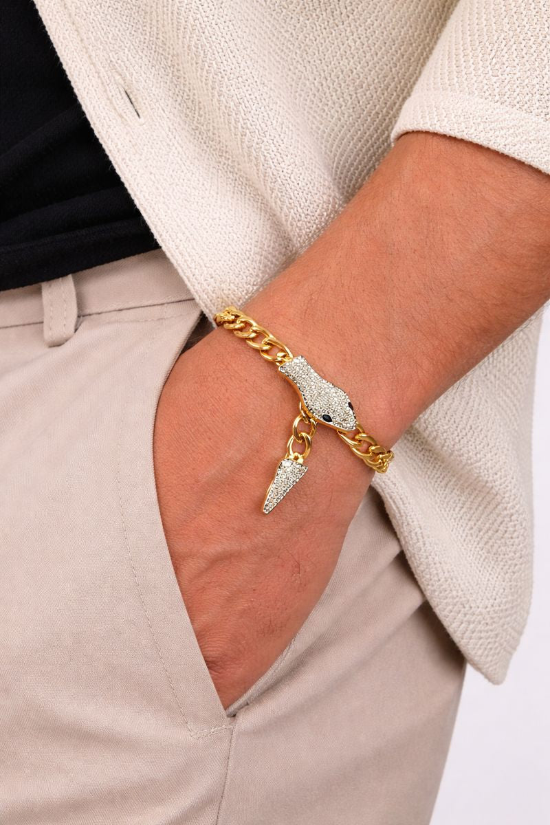 18kt Gold-Plated Fancy Heavy Chain for Boys Anti-Tarnish & Anti-Allergic