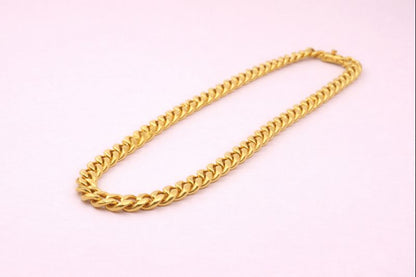 18kt gold polish cuban bracelet for mens anti tranish anti allergic