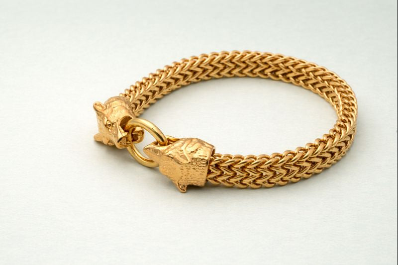 18kt Gold Polish Men Bracelet Anti-Tarnish & Anti-Allergic