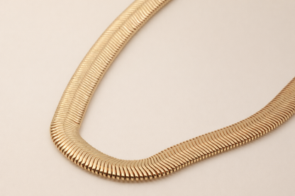 18kt gold polish fancy necklace anti tranish anti allergic for girls
