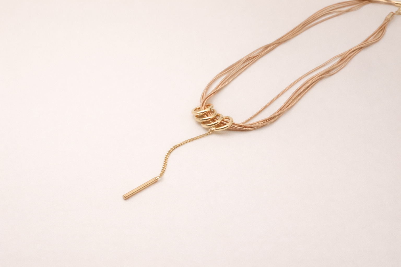 18kt Gold Polish Necklace with Chain Anti-Tarnish & Anti-Allergic for Girls
