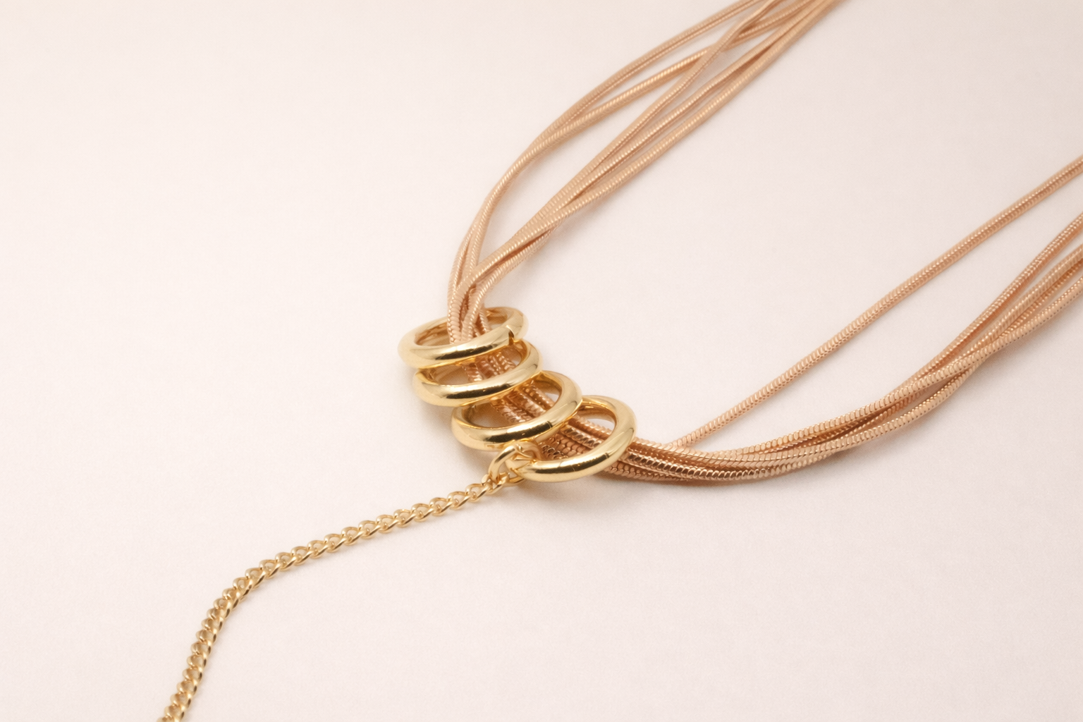18kt Gold Polish Necklace with Chain Anti-Tarnish & Anti-Allergic for Girls