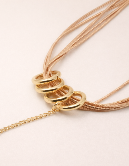 18kt gold polish necklace with chain anti tranish anti allergic for girls