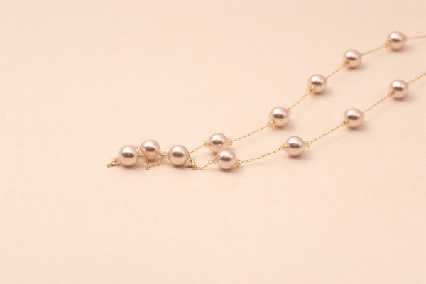 Pearl Necklace for Women – 18K Gold Plated