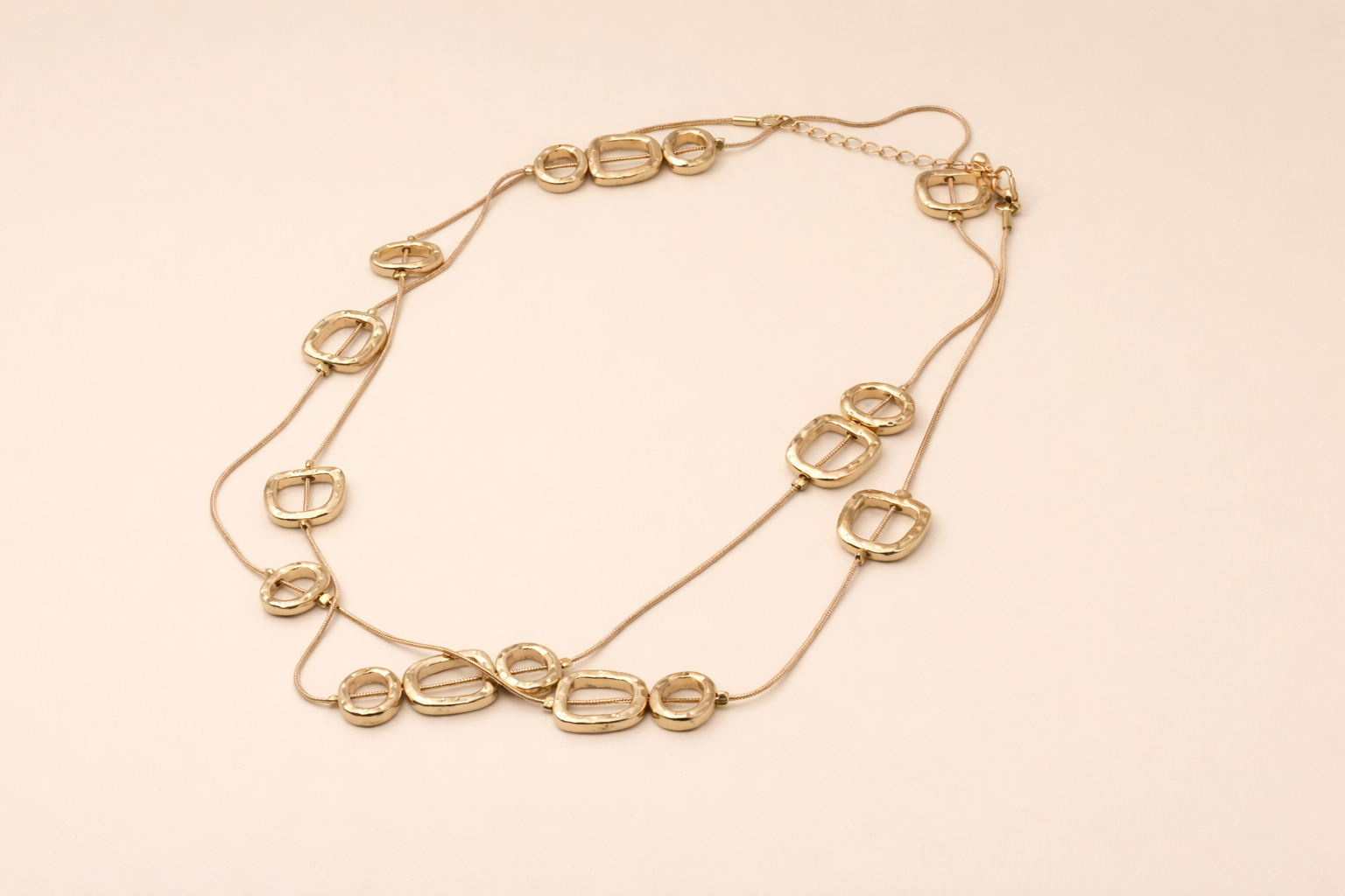18kt Rose Gold Polish Fancy Necklace Anti-Tarnish & Anti-Allergic for Girls (Design 3)